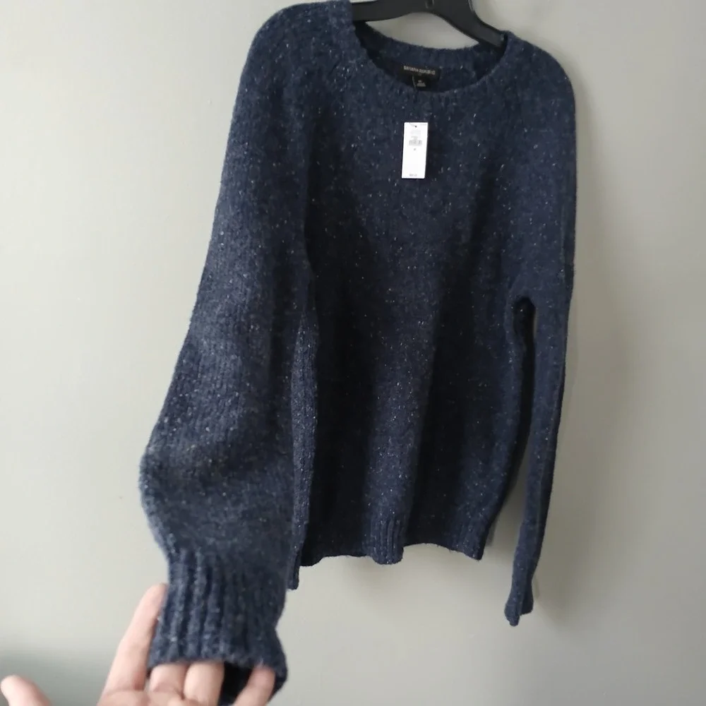 Banana Republic Men's Size Medium Tweed Crew-Neck Sweater Long Sleeve NWT $90!!!
